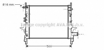 AVA QUALITY COOLING rt2217 -  Радиатор, охлаждение двигателя